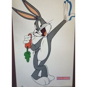 RARE‎ Vintage 1992 OSP Warner Bros Bugs Bunny Looney Toons Poster 23 x 34.75